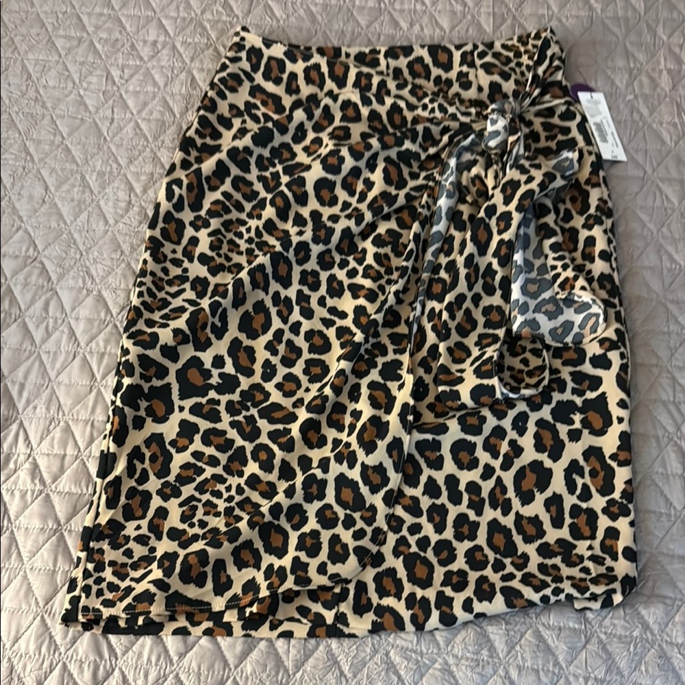 Leopard Print Women's Skirt